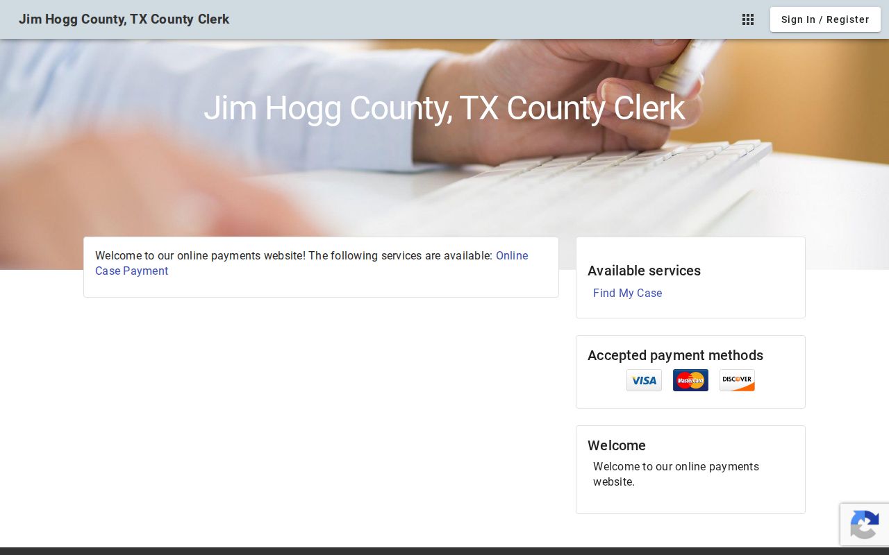 Jim Hogg County court calendar County Clerk portal home