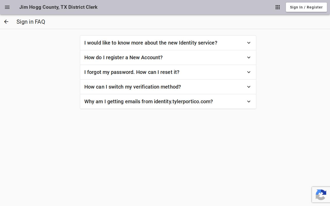 Jim Hogg County court date portal sign-in FAQ