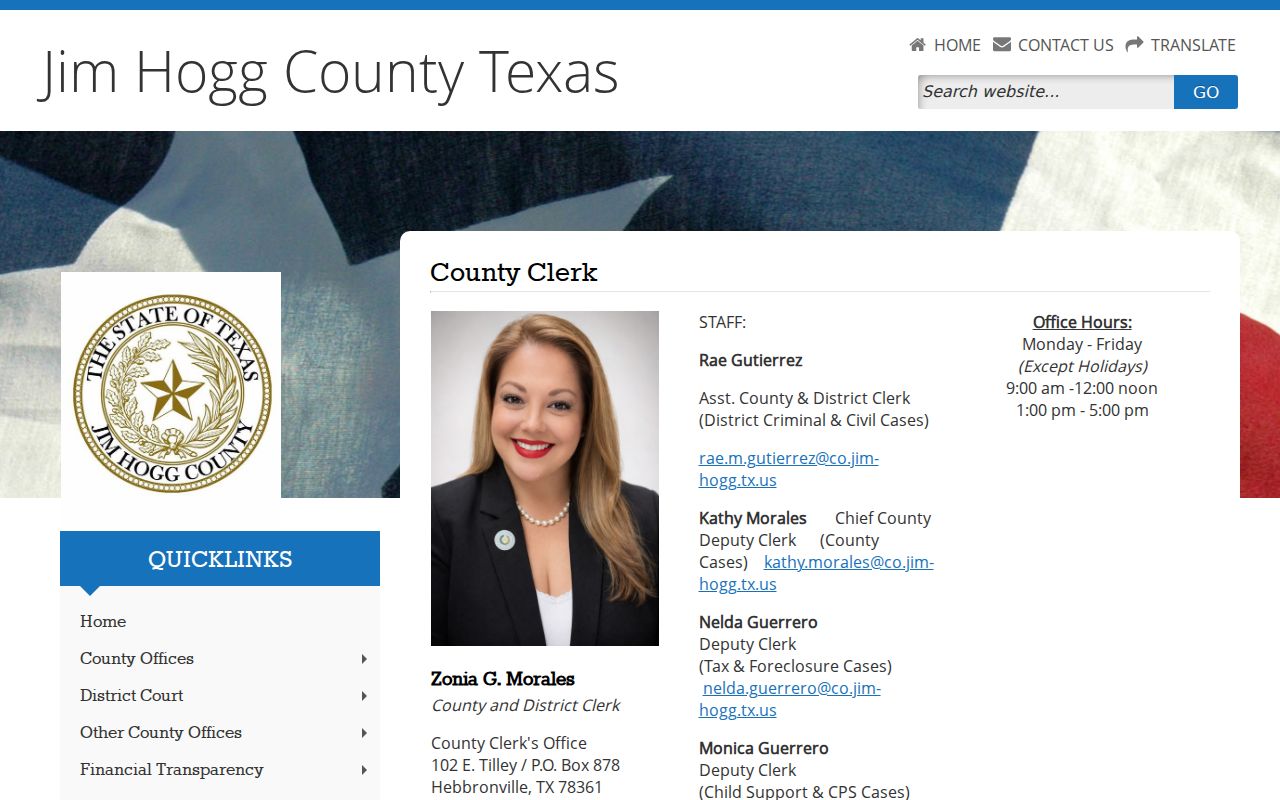 Jim Hogg County court docket County Clerk source